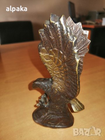 Продавам бронзова статуетка Орел, снимка 3 - Декорация за дома - 43852125