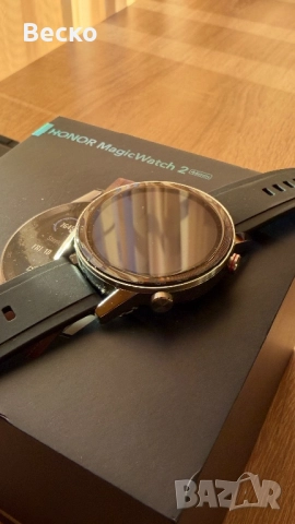 Часовник Honor MagicWatch 2 (46mm) – Отличен, комплект с 3 каишки, снимка 7 - Смарт гривни - 52424858