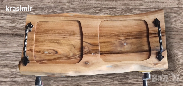плато за сервиране и рязане от орех, снимка 10 - Аксесоари за кухня - 52619217