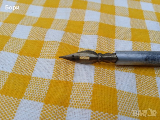 Стара писалка с перо, снимка 5 - Други ценни предмети - 37341286