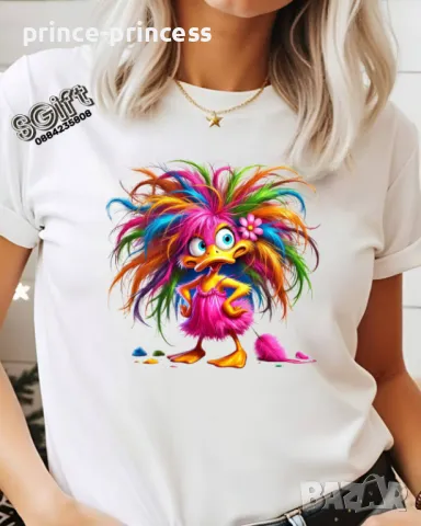 НА ЕДРО Дамска тениска Пате забавно, снимка 1