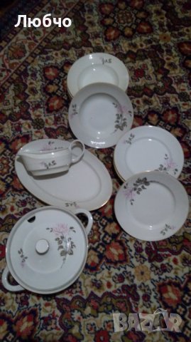 Стар порцеланов сервиз за хранене  , снимка 2 - Други ценни предмети - 38574324