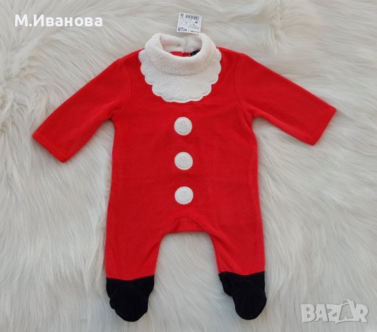 Коледен ромпър за новородено, снимка 5 - Бебешки гащеризони - 38168562