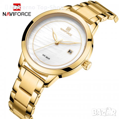 Дамски часовник NAVIFORCE Clarity Gold/White 5008 GW.