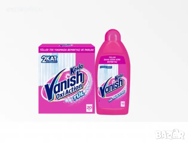 Комплект за почистване и избелване на леки тъкани Vanish Oxi Action Tül
