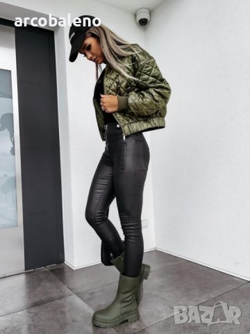 Дамско ватирано яке с къс цип, 3цвята, снимка 6 - Якета - 44119011