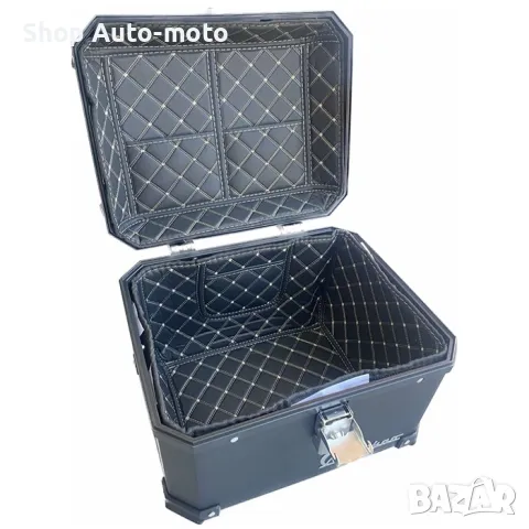 Куфар за мотоциклет Automat, 45L, Водо и удароустойчив, Черен, снимка 4 - Аксесоари и консумативи - 50430011