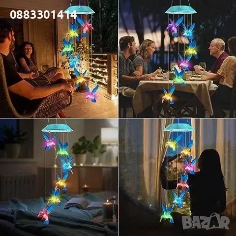 Соларна лампа Колибри Декорация, снимка 10 - Лампи за таван - 51481361