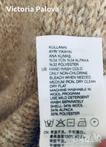 Масивно поло алпака(34%) & OTHER STORIES Швеция, снимка 14 - Блузи с дълъг ръкав и пуловери - 40315952