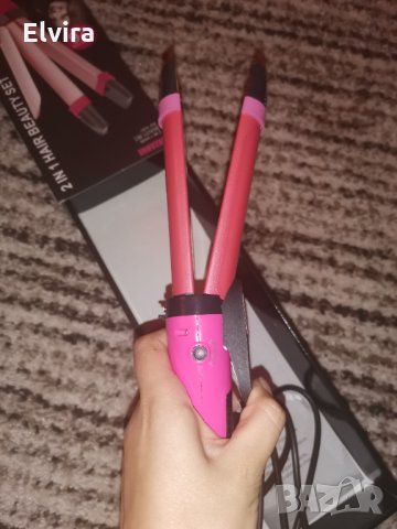 Нова Преса 2 в 1 за изправяне и къдрене на коса, снимка 5 - Друга електроника - 33123106