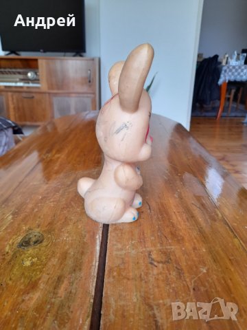Стара играчка заек #2, снимка 2 - Антикварни и старинни предмети - 36937075
