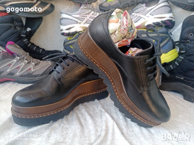 КАТО НОВИ дамски обувки CATWALK®  на ПЛАТФОРМА 36 - 37 original, 100% естествена кожа,GOGOMOTO, снимка 5 - Дамски ежедневни обувки - 43896103