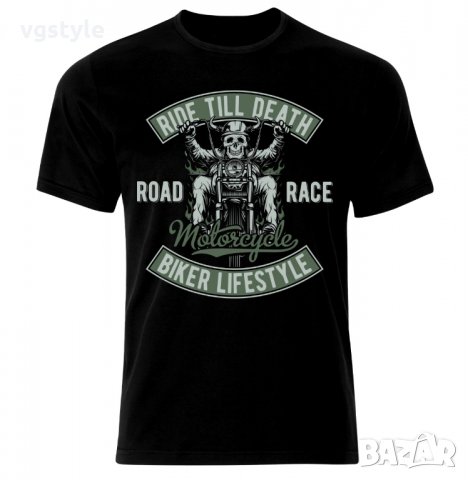 Тениска Моторджийска Мото Мотокрос Ендуро Моторист Мотоциклетизъм Мотор Рокер Moto Motorcycle, снимка 1