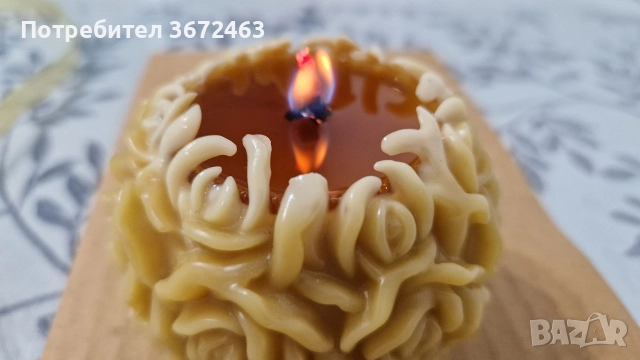 свещи от чисто пчелен восък, снимка 4 - Декорация за дома - 52817917