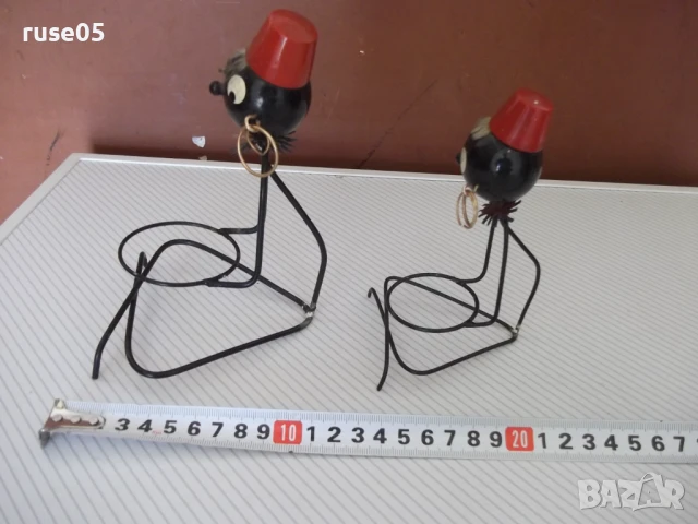 Лот от 2 бр. стилизирани негърчета от метал, снимка 4 - Колекции - 51358889