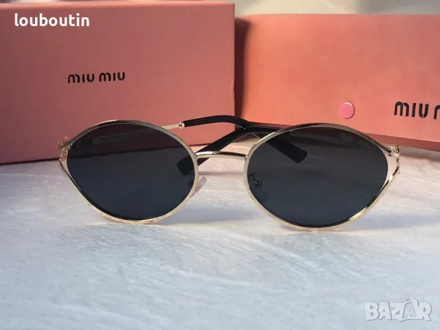 Miu 2024 дамски слънчеви очила елипса овални кръгли 4 цвята, снимка 5 - Слънчеви и диоптрични очила - 47766791