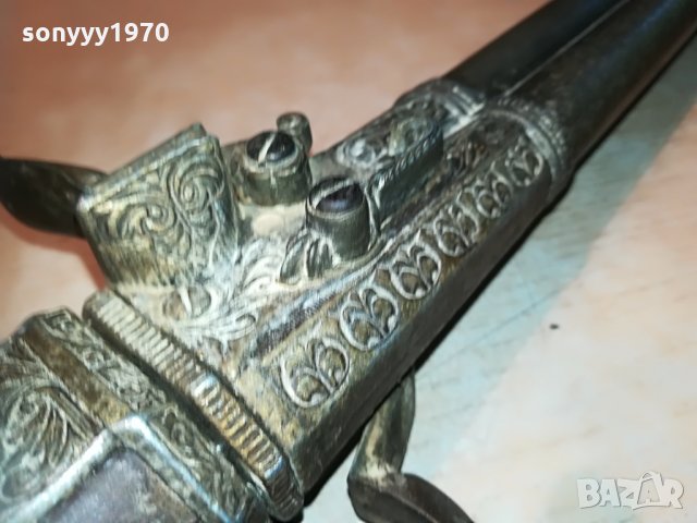 ЗАЯВЕНА-ретро двуцевка с въртящи се дула-внос germany 0306211134, снимка 5 - Антикварни и старинни предмети - 33091098