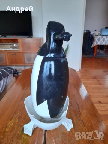 Стар сифон Пингвин, снимка 2 - Антикварни и старинни предмети - 48852002
