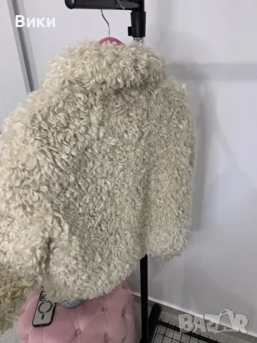 Пухено палто на Zara размер XS-S, снимка 14 - Палта, манта - 48989926