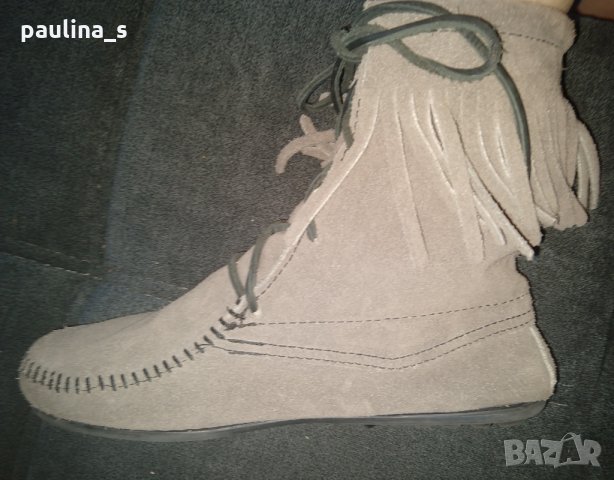 Ортопедични маркови боти "MIMETONKA"® / естествен велур 