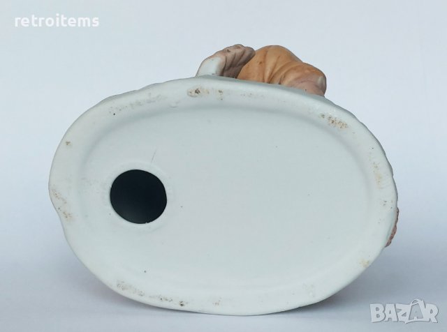 Стара порцеланова статуетка "Старец". Бисквит., снимка 8 - Статуетки - 38275195