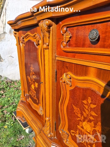 Италиански уникален комод с богата Интарзия , снимка 8 - Шкафове - 52712641