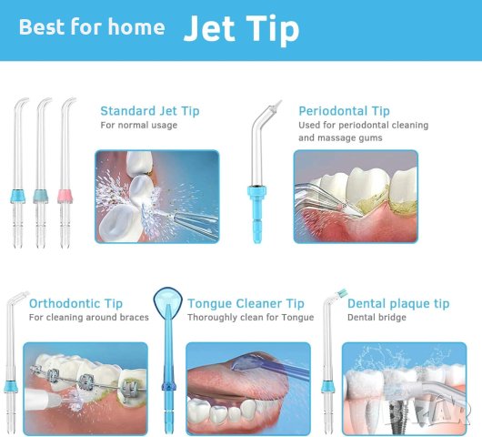 Дентален душ за уста с UV дезинфекция YOUNGDO Dental Jet Water Flosser, снимка 7 - Медицинска апаратура - 43049675