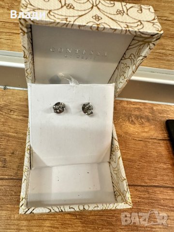 Дамски сребърни обеци, снимка 3 - Обеци - 44127302