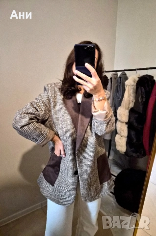 Разпродажба Дамски блейзър каре и пепит М/Л, снимка 7 - Комплекти - 52092132