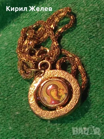 СТАРА ДВУСТРАННА ПРАВОСЛАВНА ИКОНКА с ВЕРИЖКА 39824, снимка 10 - Антикварни и старинни предмети - 46497045