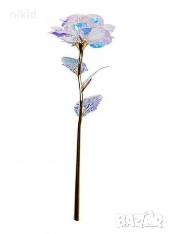 холограмна вечна роза декоративна изкуствена за подарък украса декор, снимка 2 - Други - 37168949