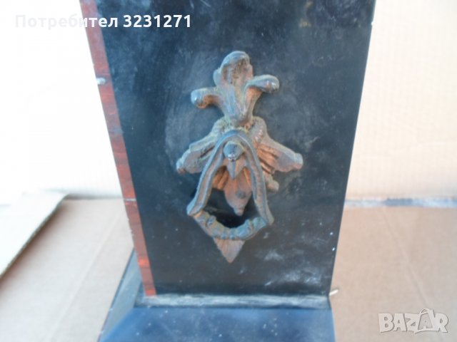 Каминен Френски Часовник,мрамор/бронз,19век-Само Каса, снимка 5 - Антикварни и старинни предмети - 34990994