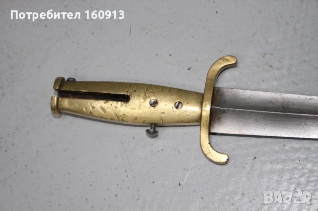 Интересен щик с бронзова дръжка . Английски?, снимка 3 - Антикварни и старинни предмети - 51453149