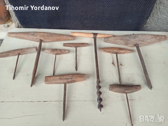 Стари свредла за дърво.20 броя., снимка 2 - Бормашини - 32875311