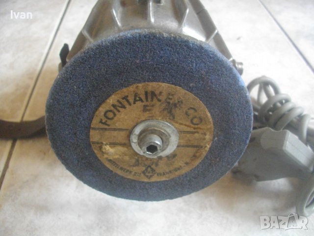 Бавна Скорост-75W/80-200W-Профи Обущарски Ел.Шмиргел-Герм/Холандия-RULER/CREUSEN-ф110мм, снимка 6 - Други инструменти - 37505530