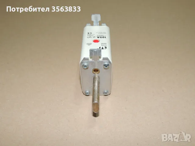 Високомощен  предпазител  ВП 125A / 500V, снимка 4 - Ключове, контакти, щепсели - 48622471