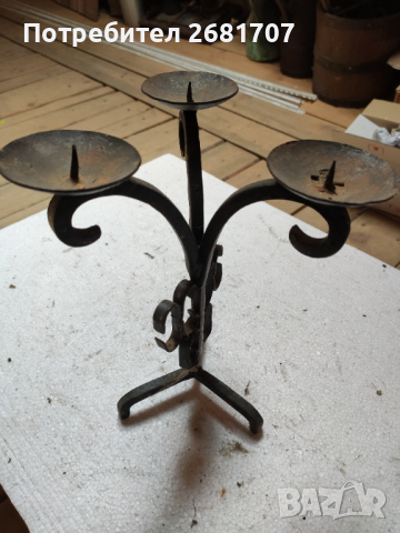 Свещници от ковано желязо, снимка 3 - Декорация за дома - 36425791