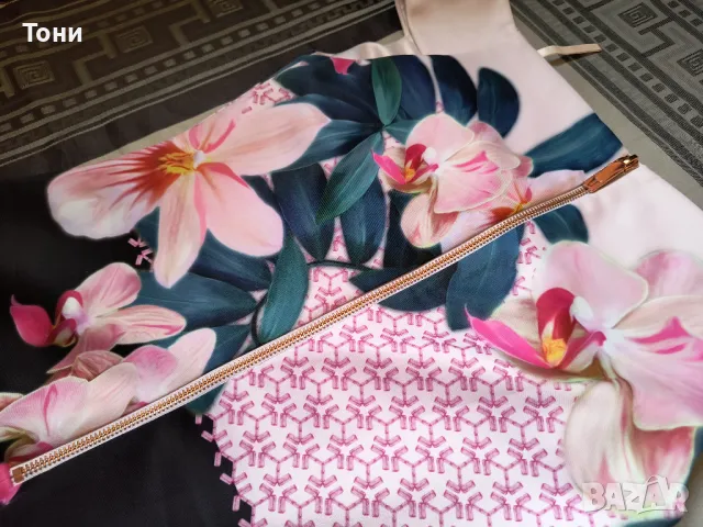  Елегантна рокля Ted Baker Pink 2 UK 10 Flamingo, снимка 7 - Рокли - 47547223