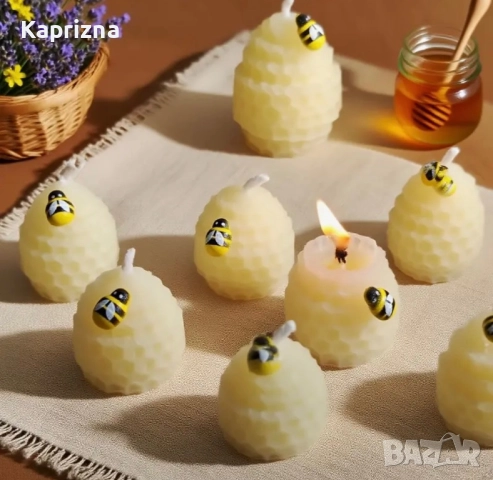 Комплект 12 ръчно изработени свещи в подаръчна кутия, снимка 3 - Декорация за дома - 51435061