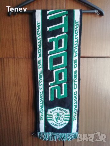 Sporting CP Lisbon Нов Оригинален Двулицев Шал Спортинг Лисабон , снимка 4 - Футбол - 43155787