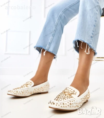 Дамски мокасини с шипове Lea, 3цвята , снимка 7 - Дамски ежедневни обувки - 50960107