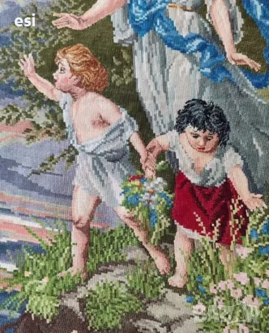 Гоблен ангел пазител , снимка 5 - Гоблени - 48024842