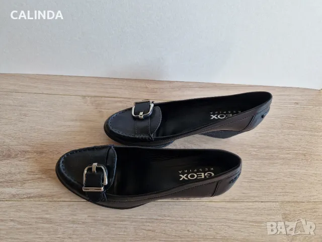 Geox нови черни мокасини от естествена кожа номер 39, снимка 8 - Дамски ежедневни обувки - 47960774