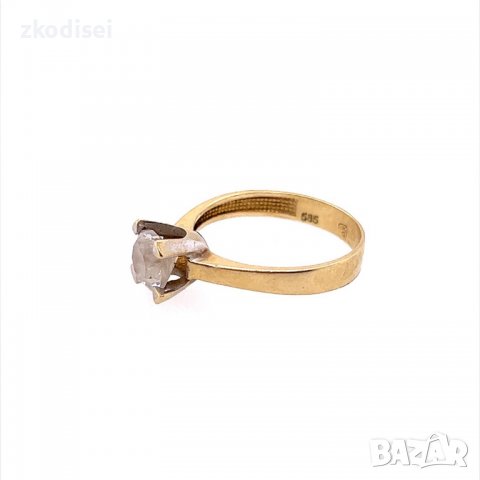 Златен дамски пръстен 2,90гр. размер:56 14кр. проба:585 модел:13197-5, снимка 2 - Пръстени - 38915758