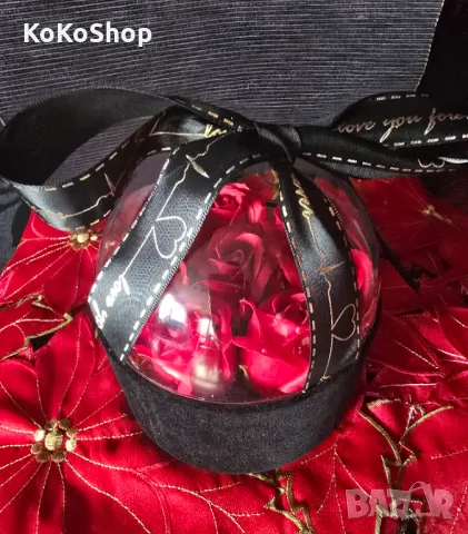 Кутия с рози и LED светлини/седем рози в луксозна кутия със светлини, снимка 3 - Декорация за дома - 49462761