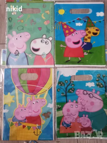 Пепа Пиг Джордж peppa pig 10 бр торбички за сладки подарък рожден ден парти