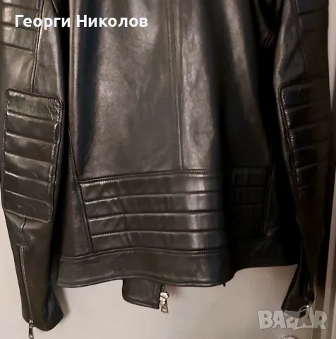 Мъжко кожено яке , снимка 4 - Якета - 49944019