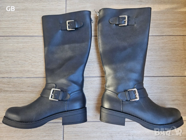 Нови ботуши 38, изкуствена кожа, снимка 2 - Дамски ботуши - 53403752
