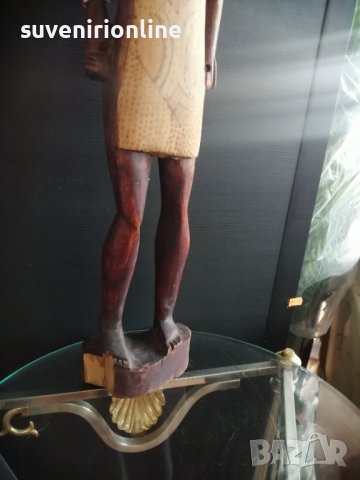 Дървена статуетка , снимка 4 - Статуетки - 39999526