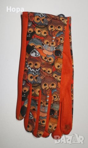 Дамски шалове и ръкавици с Бухалчета , снимка 9 - Ръкавици - 42535281